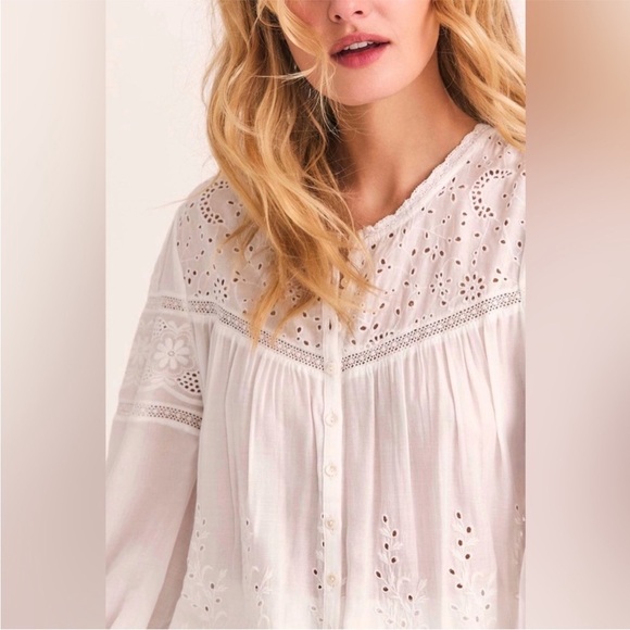 Loveshack Fancy Eyelet Blouse - Picture 2 of 7
